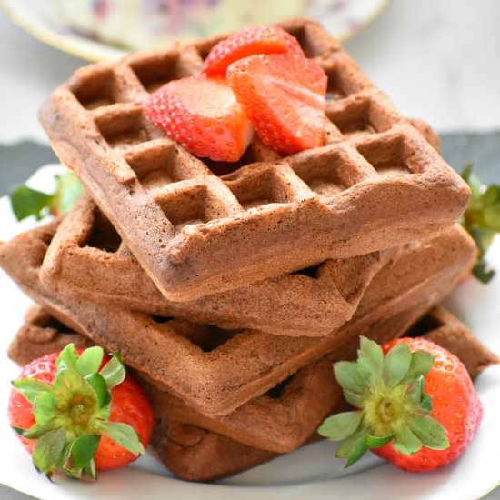 Paleo Chocolate Waffles