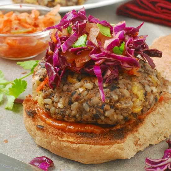 Korean BBQ Veggie Burgers