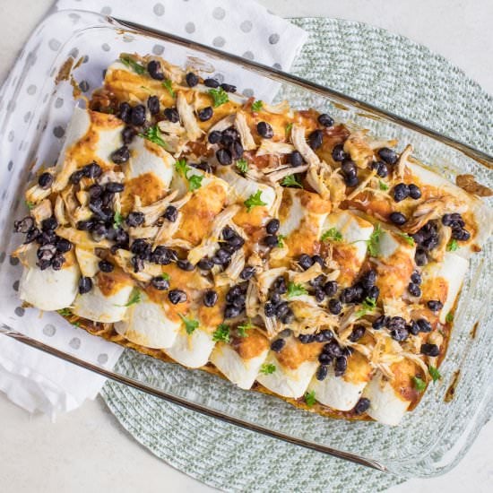 Chicken & Black Bean Enchiladas