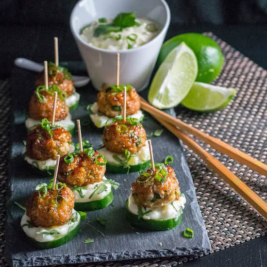 Pacific Rim Chicken Meatballs