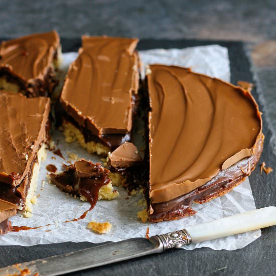 Espresso millionaire shortbread