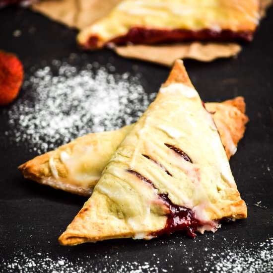 Simple Fresh Strawberry Turnovers
