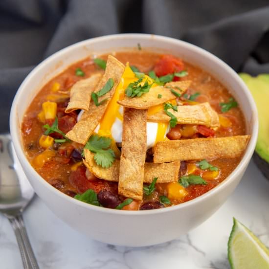 Instant Pot Tortilla Soup