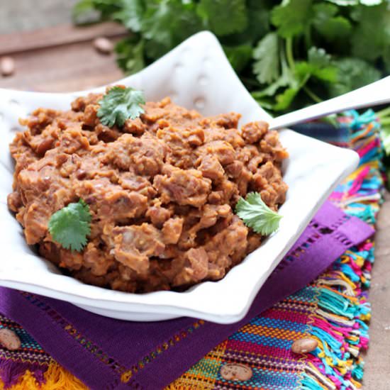 Refried Beans with Chorizo
