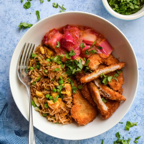 Crunchy Sweet & Sour Rhubarb Pork
