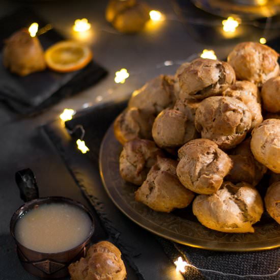 Espresso profiteroles