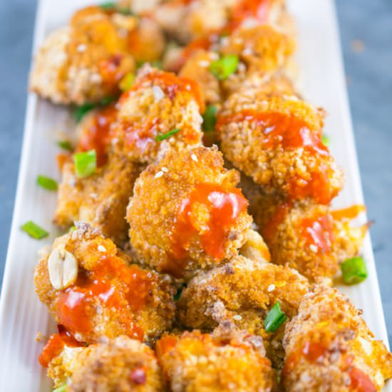 Thai Peanut Cauliflower Wings