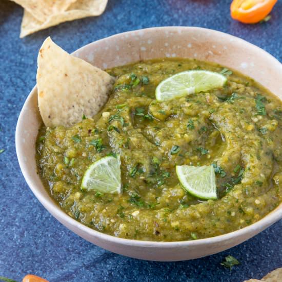 Roasted Pineapple-Habanero Salsa