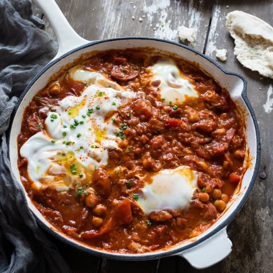 Chorizo shakshuka