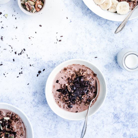 3 Ingredient Chocolate Oatmeal