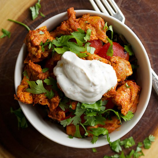 Paprika Chicken and Rice Bowls