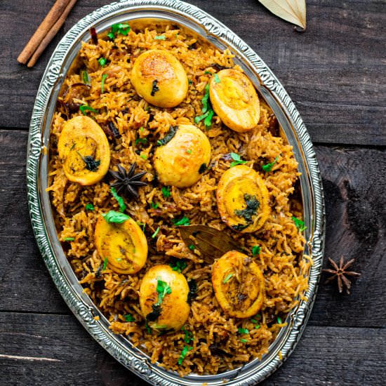 Egg Biryani (Chettinad)