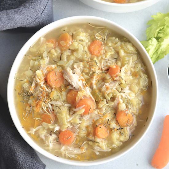 Instant Pot Turmeric Chicken Soup