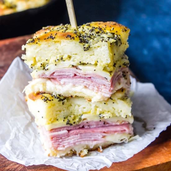 Keto Baked Ham & Poppy Seed Sliders