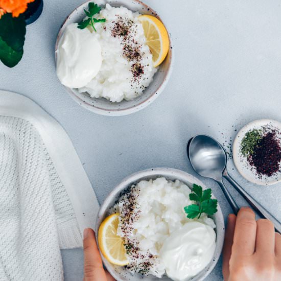 Turkish Savory Rice Porridge Lapa