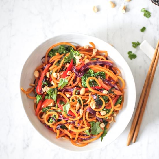Butternut Squash Spiral Pad Thai