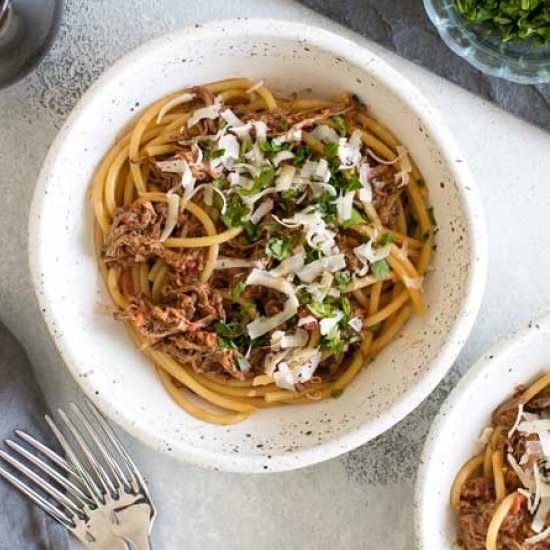 Slow Cooker Short Rib Ragu