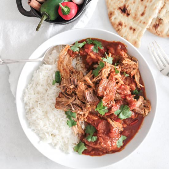 Fall off the bone Pork Vindaloo