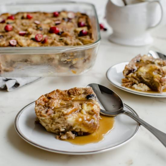 Bread Pudding with Vanilla Sauce