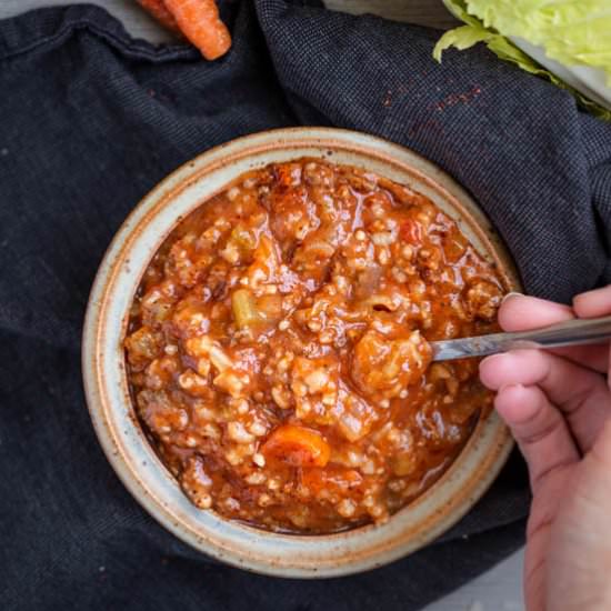 Instant Pot Unstuffed Cabbage Soup