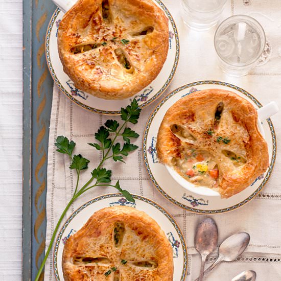 Roasted Root Vegetable Pot Pies