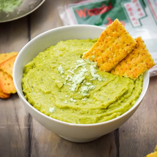 Wasabi and Sweet Pea Hummus