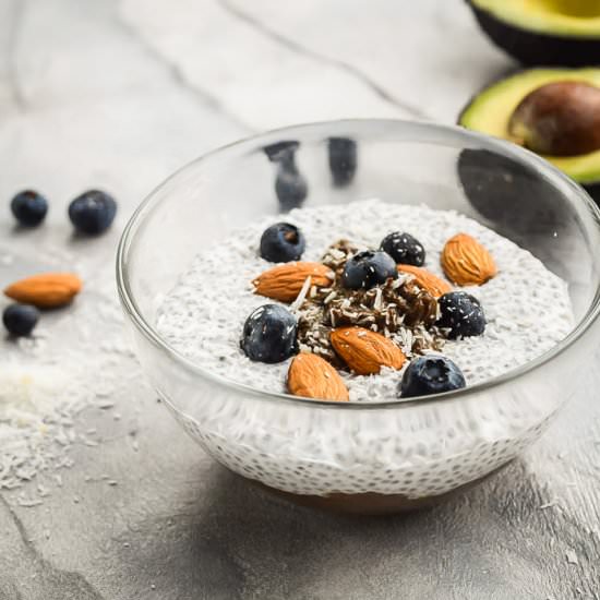 Chocolate Almond Chia Pudding