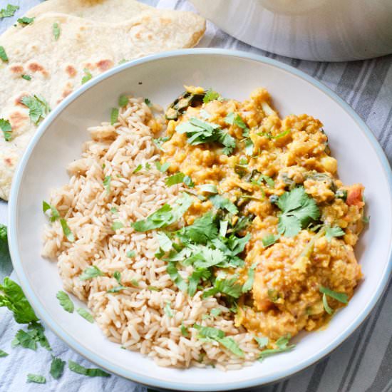 Cauliflower & Lentil Curry