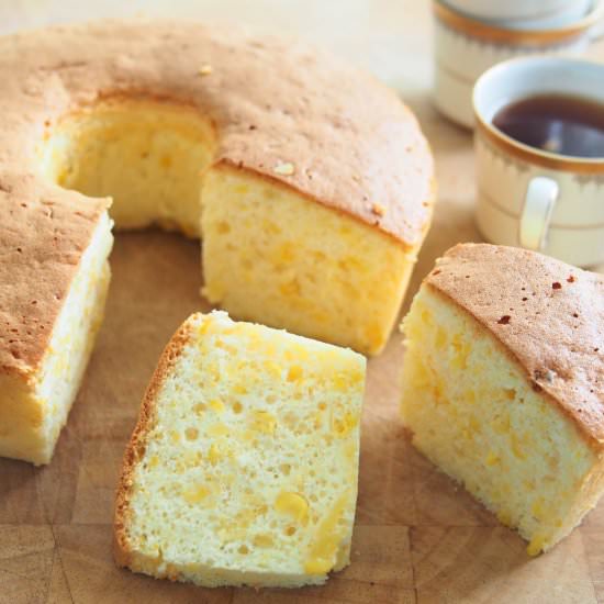 Sweet Corn Chiffon Cake
