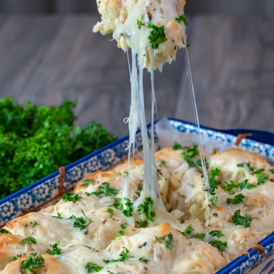 Stuffed Pull Apart Garlic Bread