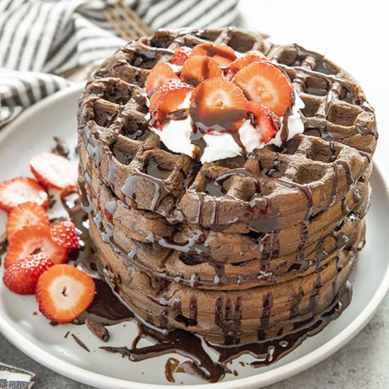 Perfect Chocolate Waffles