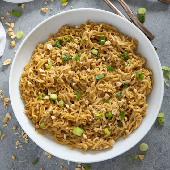 Thai Peanut Ramen Noodles