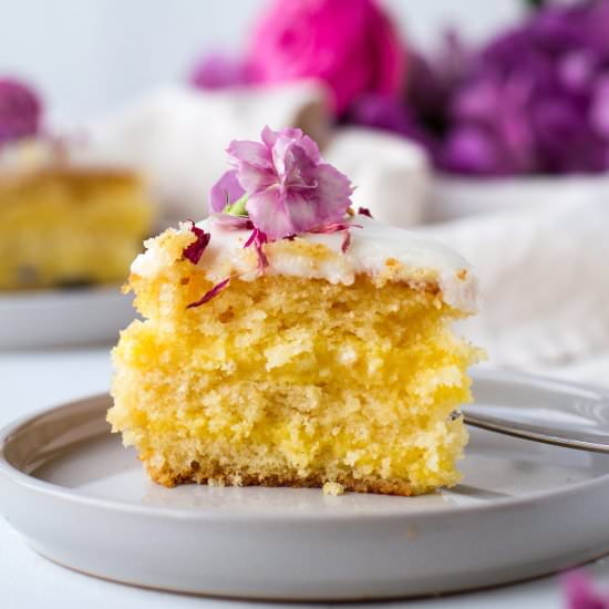 Lemon Ricotta Cake with Vanilla