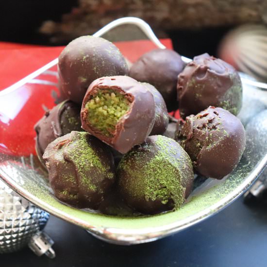 Green Tea Matcha “Grinch” Truffles
