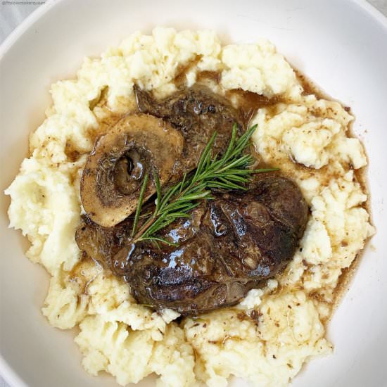 Instant Pot Garlic Herb Beef Shanks