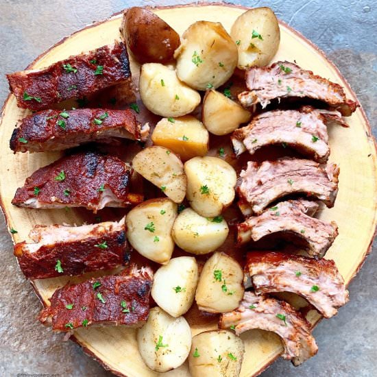 IP/Slow Cooker Ribs & Potatoes