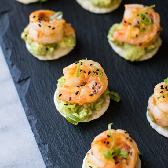 Spicy Shrimp and Avocado Bites