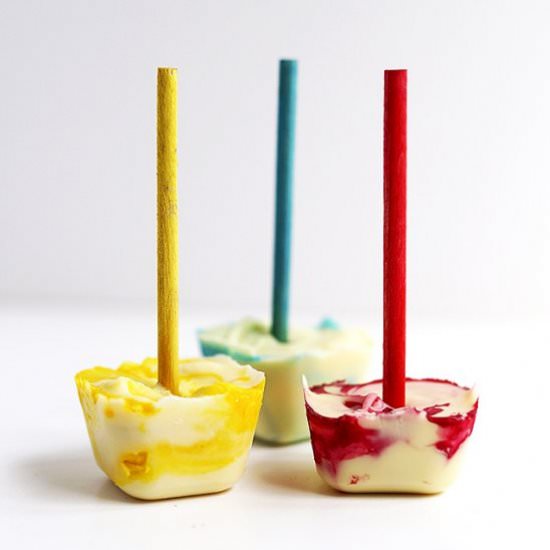 MARBLED CHOCOLATE POPS