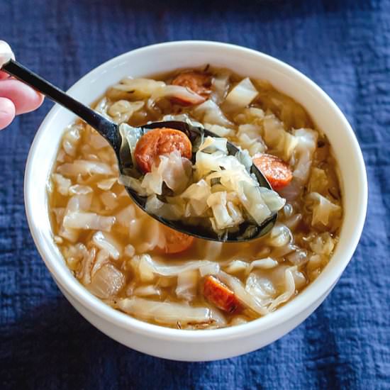 Cabbage Sausage Soup
