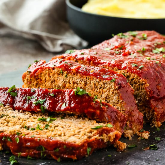 Easy Eggless Meatloaf