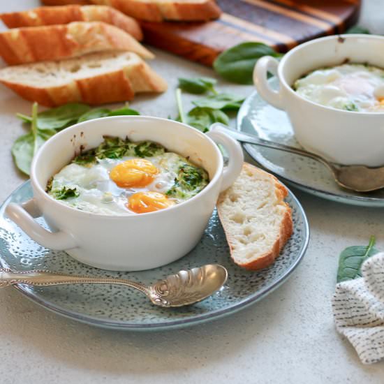 Ricotta and Spinach Egg Bake