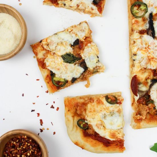 Spicy Chicken Sausage Pizza