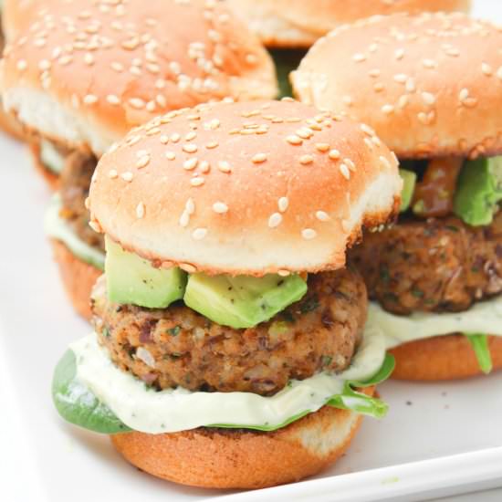 Zesty Black Bean Vegan Sliders