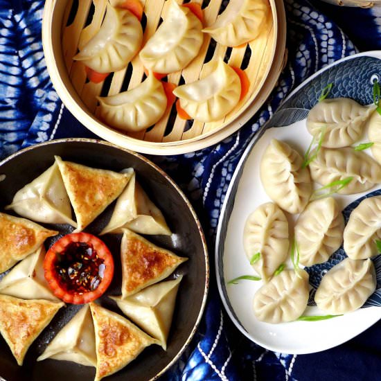 Cook dumplings in three ways