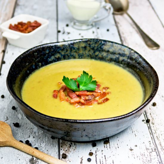 Leek and potato soup