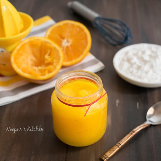Eggless Orange Curd