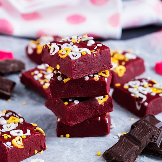 Red Velvet Fudge