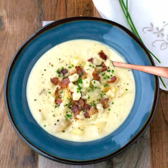 Instant Pot Potato Leek Soup