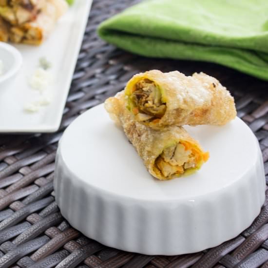 Buffalo Chicken Egg Rolls