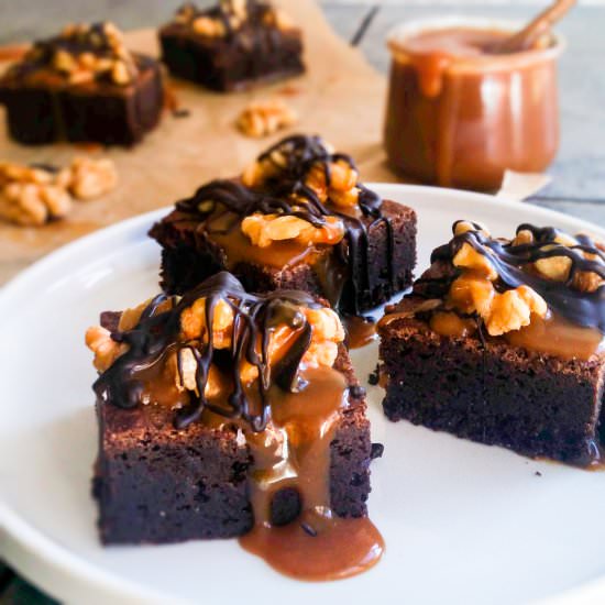 Turtle Fudge Brownies